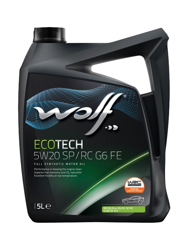 Моторное масло Wolf EcoTech 5W20 SP/RC G6 FE, 5л (WOLF: 161545)